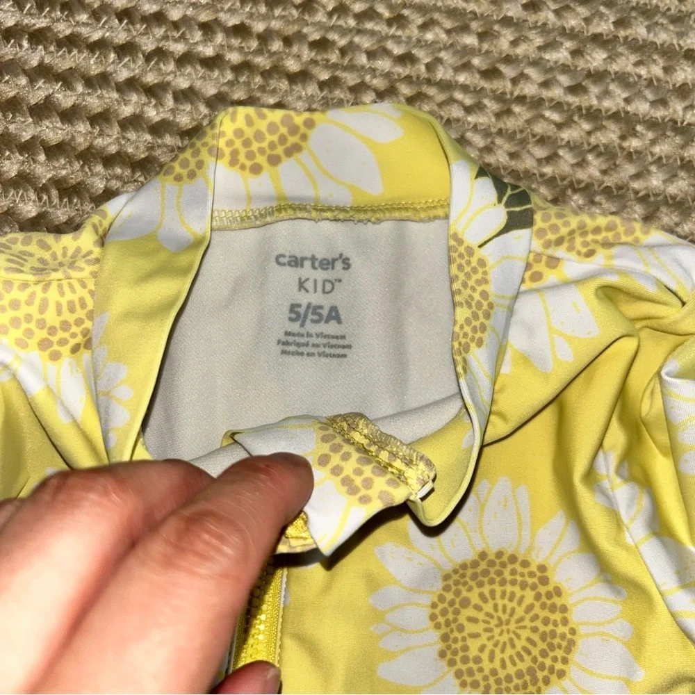 Carter's Yellow Sunflower Kids Swimsuit